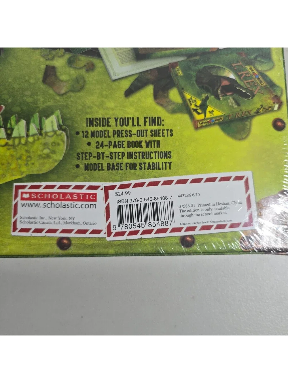 Scholastic Mega Model T.Rex Build Your Own Dinosaur Educational Home School Kit